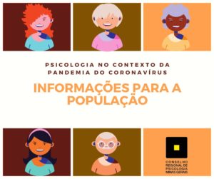 Psicologia no contexto da pandemia do coronavírus - informações para a população