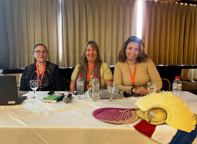 Fotografia das representantes do CRP-MG no Congresso Interamericano de Psicologia