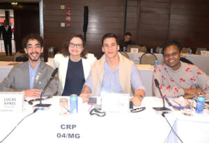 Conselheiros Lucas Ayres, Andressa Antunes, José Alberto e Fabiana Alcântara durante reunião da Apaf em maio/2026
